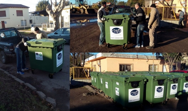 Higiene Urbana: el municipio instaló contenedores en Barrio Villa Cassini